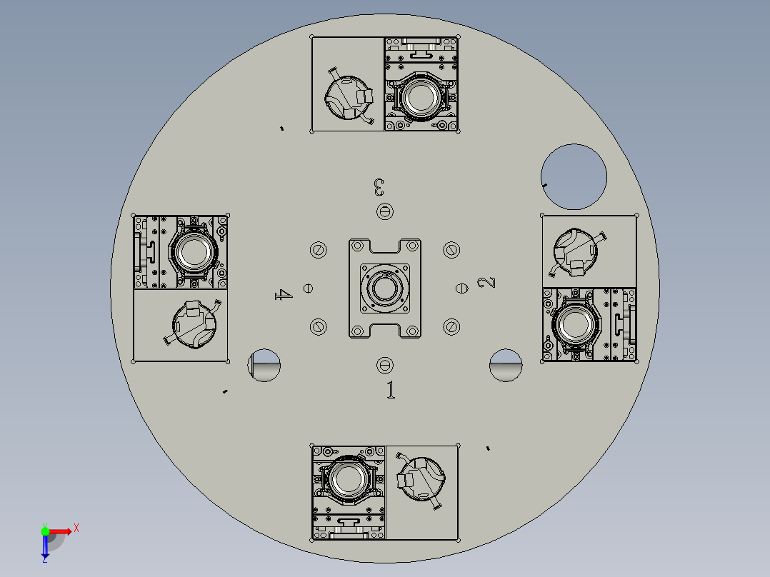 03-00转盘组件-A俯视图