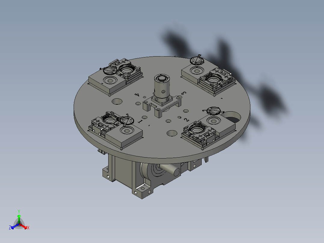 03-00转盘组件-A正等轴测图