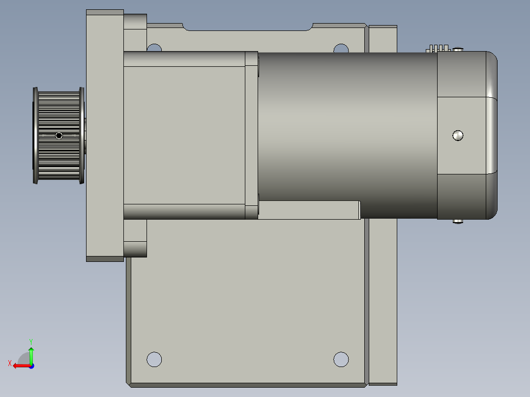旋转组件后视图