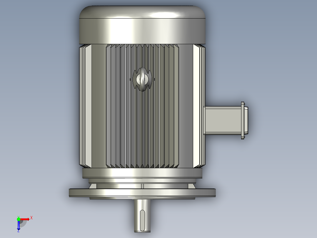 BWD型单级摆线针轮减速电机BWD3-87-Y3-4P-M1-1_Y2系列电机俯视图