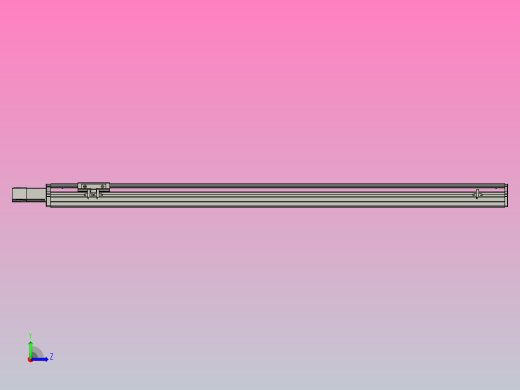 SYS12-BC-1050-100W滚珠花健、支撑座、滚珠丝杠、交叉导轨、直线模组.STEP左视缩略图