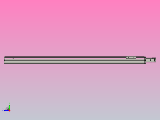 SYS12-BC-1050-100W滚珠花健、支撑座、滚珠丝杠、交叉导轨、直线模组.STEP右视缩略图