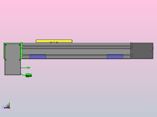欧规同步带GTB110-750W伺服+行星减速机[GTB85-L20-300-RD-M750W-C2-N]滑台模组三菱电机右视缩略图