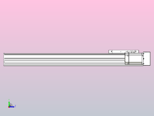 滚珠丝杠直线轴带导轨全封闭TPA-HCR-175D-2510C-L700-ML-C-P75-N3左视缩略图