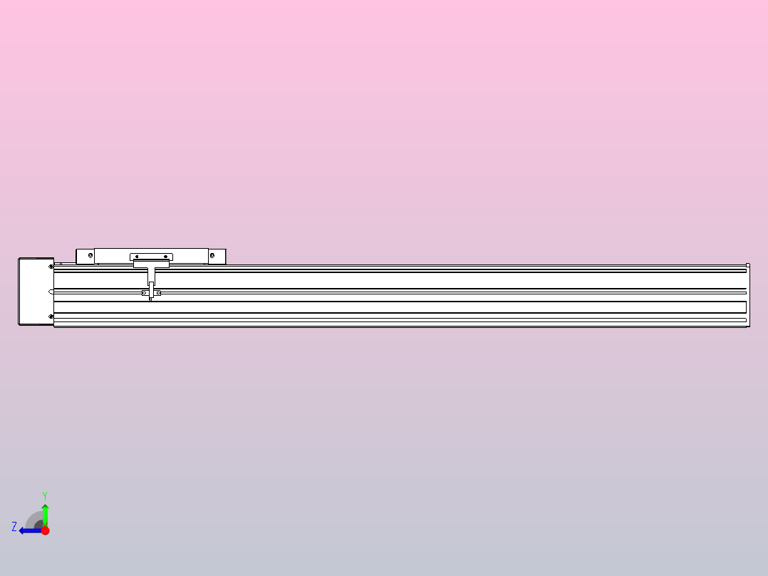 滚珠丝杠直线轴带导轨全封闭TPA-HCR-175D-2510C-L700-ML-C-P75-N3右视图