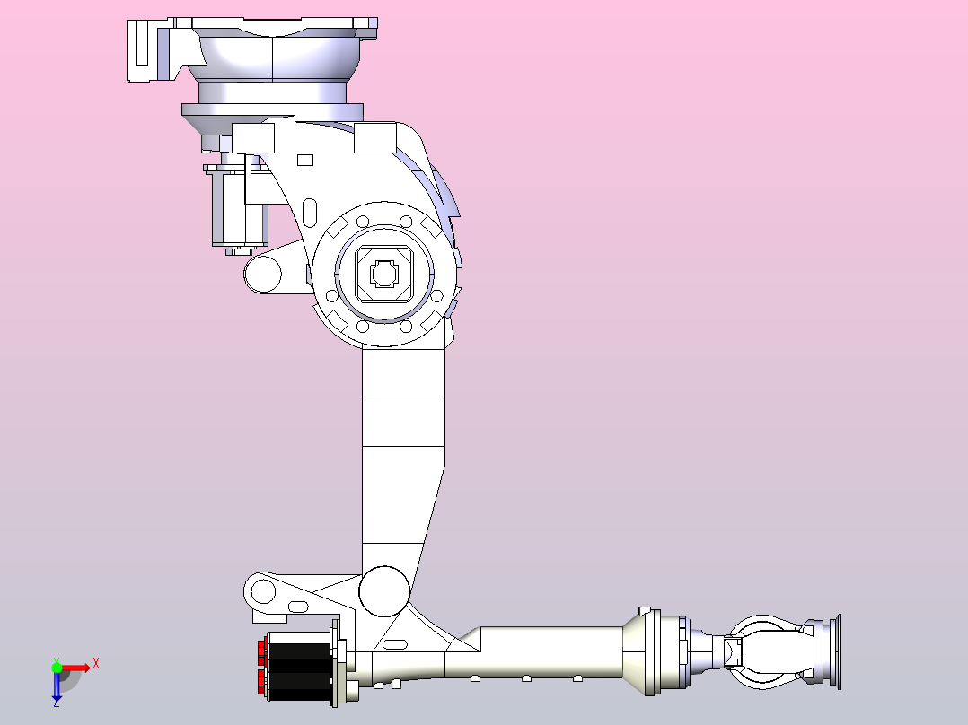 发那科-m-900ib360机器人俯视图