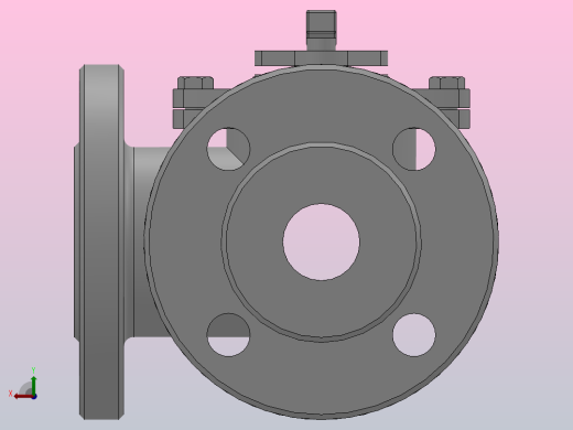 三通球阀[1.5-DN25三通球阀（3-way Ball Value）]后视缩略图
