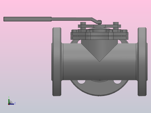 三通球阀[1.5-DN25三通球阀（3-way Ball Value）]左视缩略图