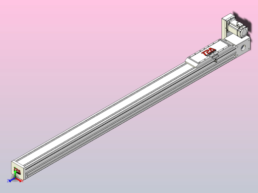 伺服电机集成皮带传动直线执行器TPA-OCB-120-224-L1550-RU-P75-N3