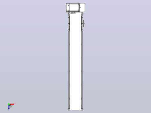 皮带直线轴半封闭可选导轨TPA-HNB-105D-90-L500-LU-C-P20-N3俯视缩略图