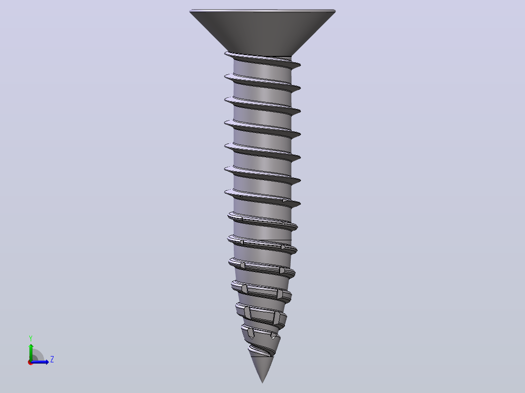 钣金螺钉4x20mm(带防盗固定头左视图