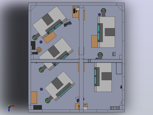 CNC 加工区域俯视缩略图