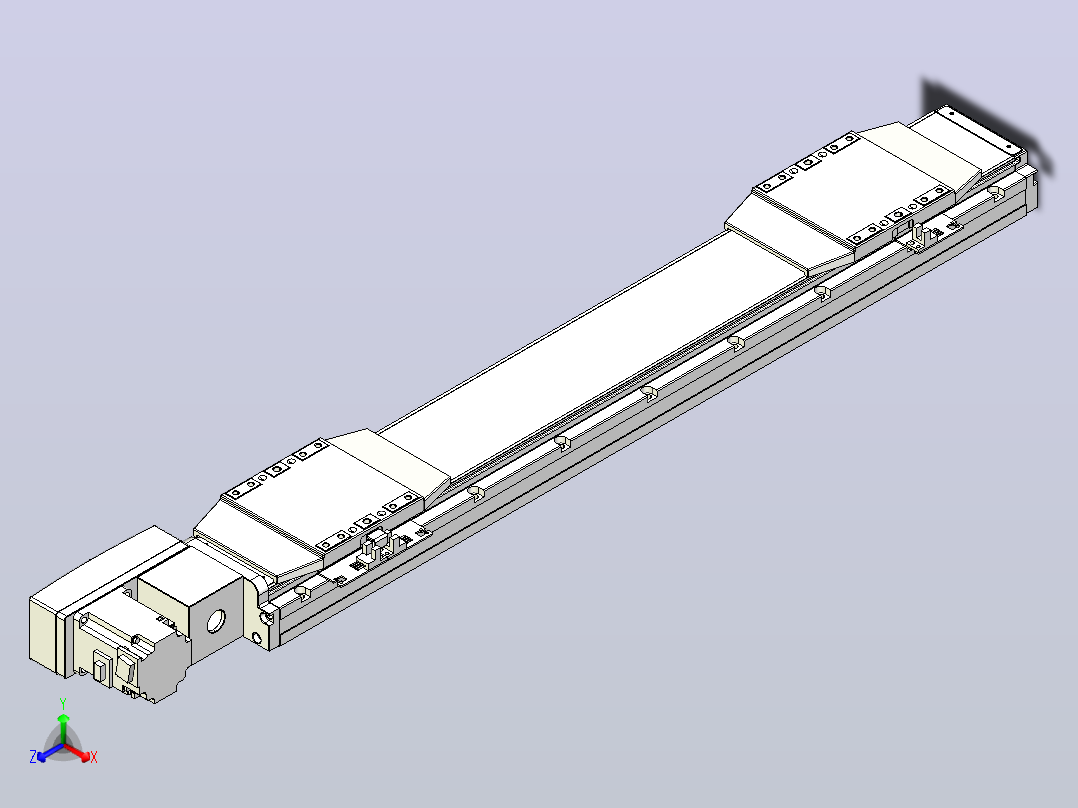 皮带直线轴双滑块型TPA-GCBS-120-P70-L200-QL-M20-N3主视图