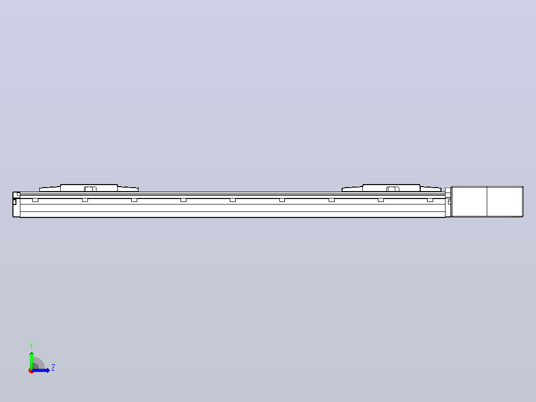 皮带直线轴双滑块型TPA-GCBS-120-P70-L200-QL-M20-N3左视图
