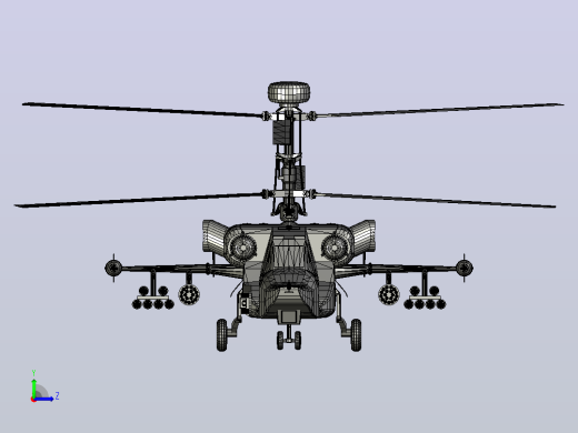 Kamov Ka-50飞机左视缩略图