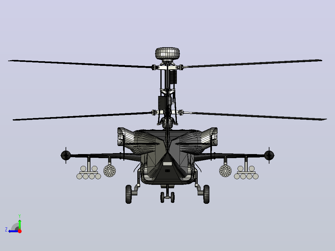 Kamov Ka-50飞机右视图