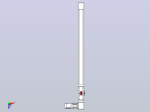 伺服电机集成皮带传动直线执行器TPA-OCB-60-140-L850-DL-J60-N3俯视缩略图