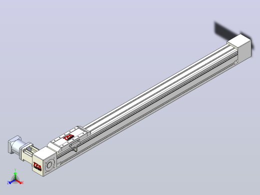 伺服电机集成皮带传动直线执行器TPA-OCB-60-140-L850-DL-J60-N3正等轴测缩略图