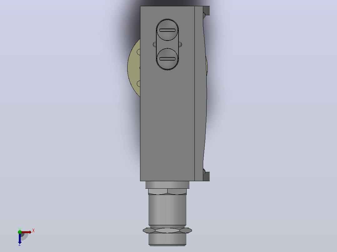 TLD-20防爆型差压控制器[TLD-20防爆型差压控制器(0849180)]俯视图