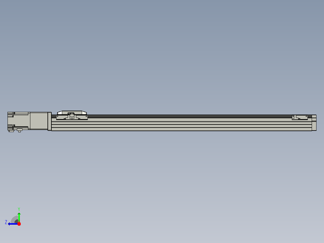 滚珠丝杠直线轴内置导轨TPA-GCR-65-1610C-L750-M-M40-N3右视图