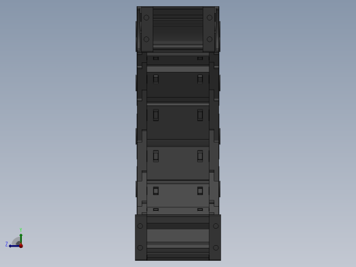 弯曲半径125内高35两侧打开型封闭式拖链_DMD35CD-35-75-125R-30右视缩略图