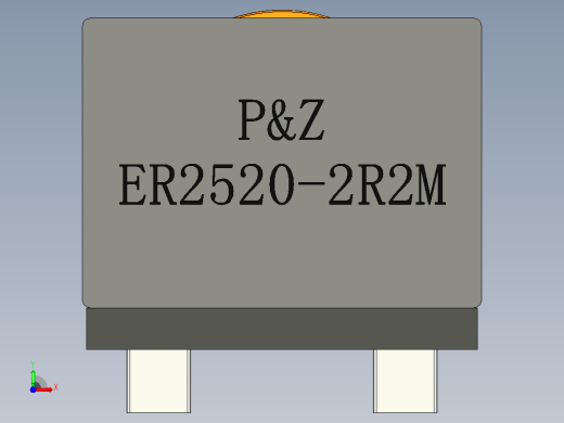 PZ-ER2520系列扁平电线高电流电感器前视缩略图