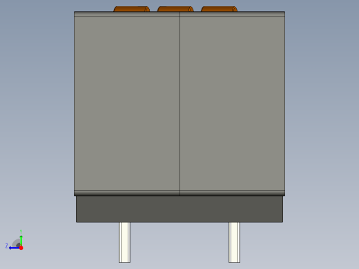 PZ-ER2520系列扁平电线高电流电感器右视缩略图