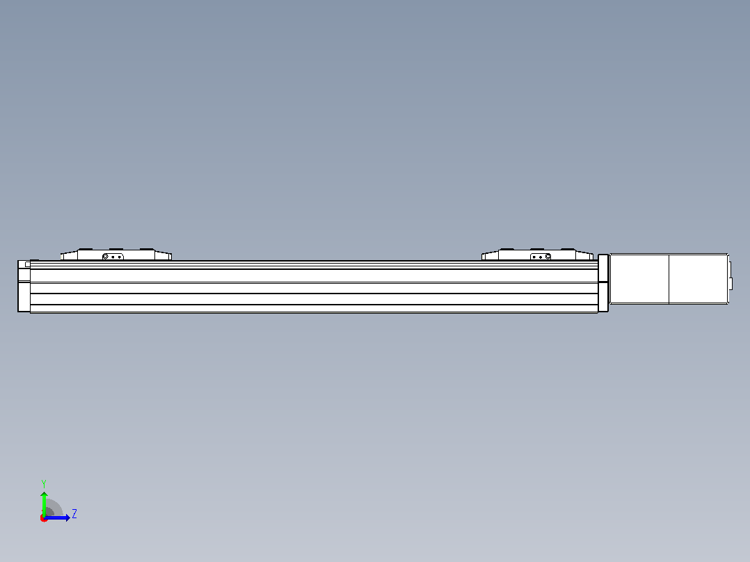 皮带直线轴双滑块型TPA-GCBS-80-P60-L175-QL-M20-N3左视图