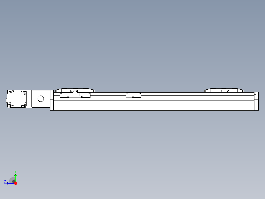 皮带直线轴双滑块型TPA-GCBS-80-P60-L175-QL-M20-N3右视图