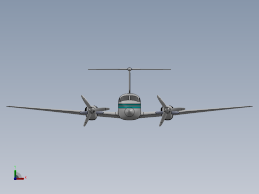 Air B 200飞机前视缩略图