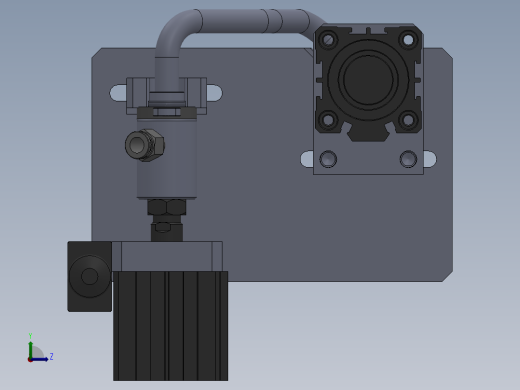 进气连接管组件测气密工装左视缩略图