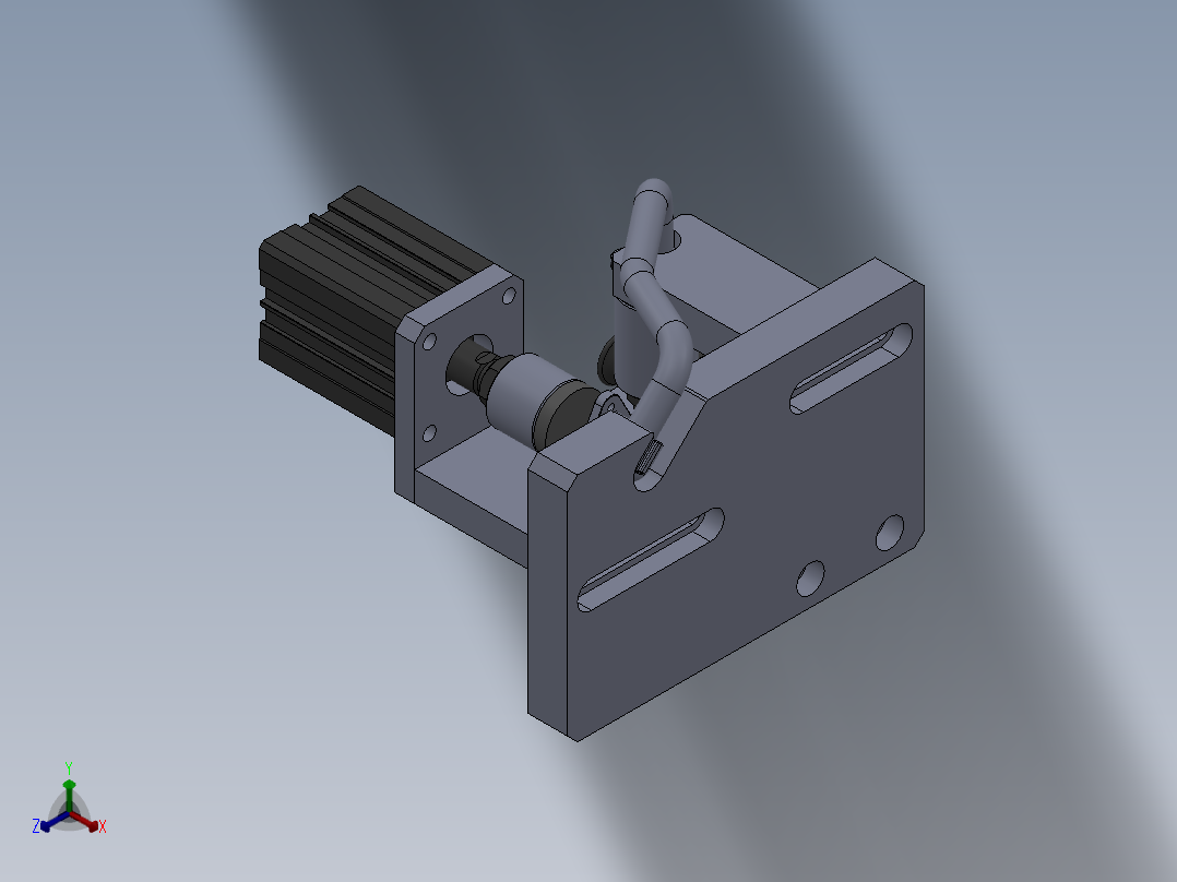 进气连接管组件测气密工装正等轴测图