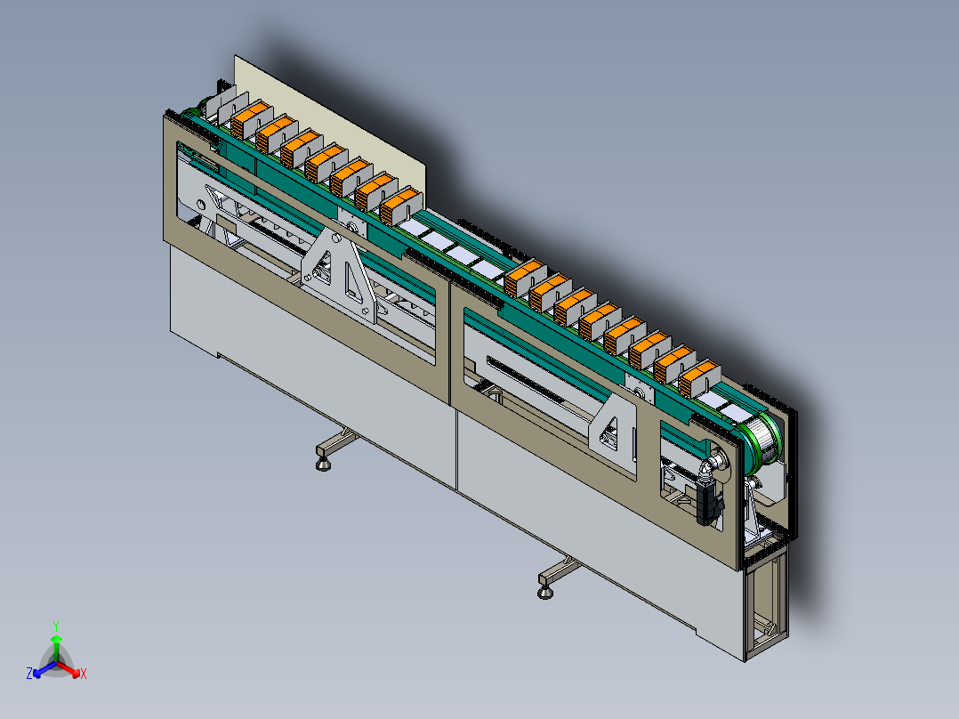 Timing定时带式输送机3D数模图纸 STEP格式