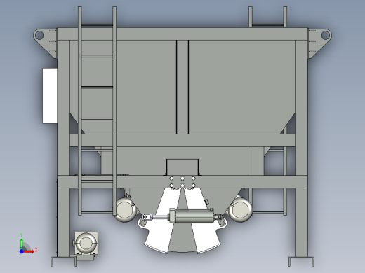 水泥站设备3D模型前视缩略图