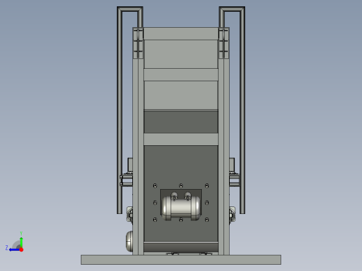水泥站设备3D模型右视缩略图