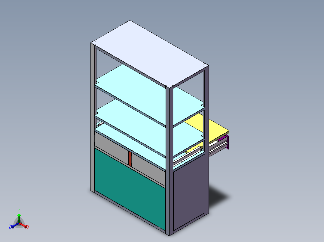 置物架正等轴测图