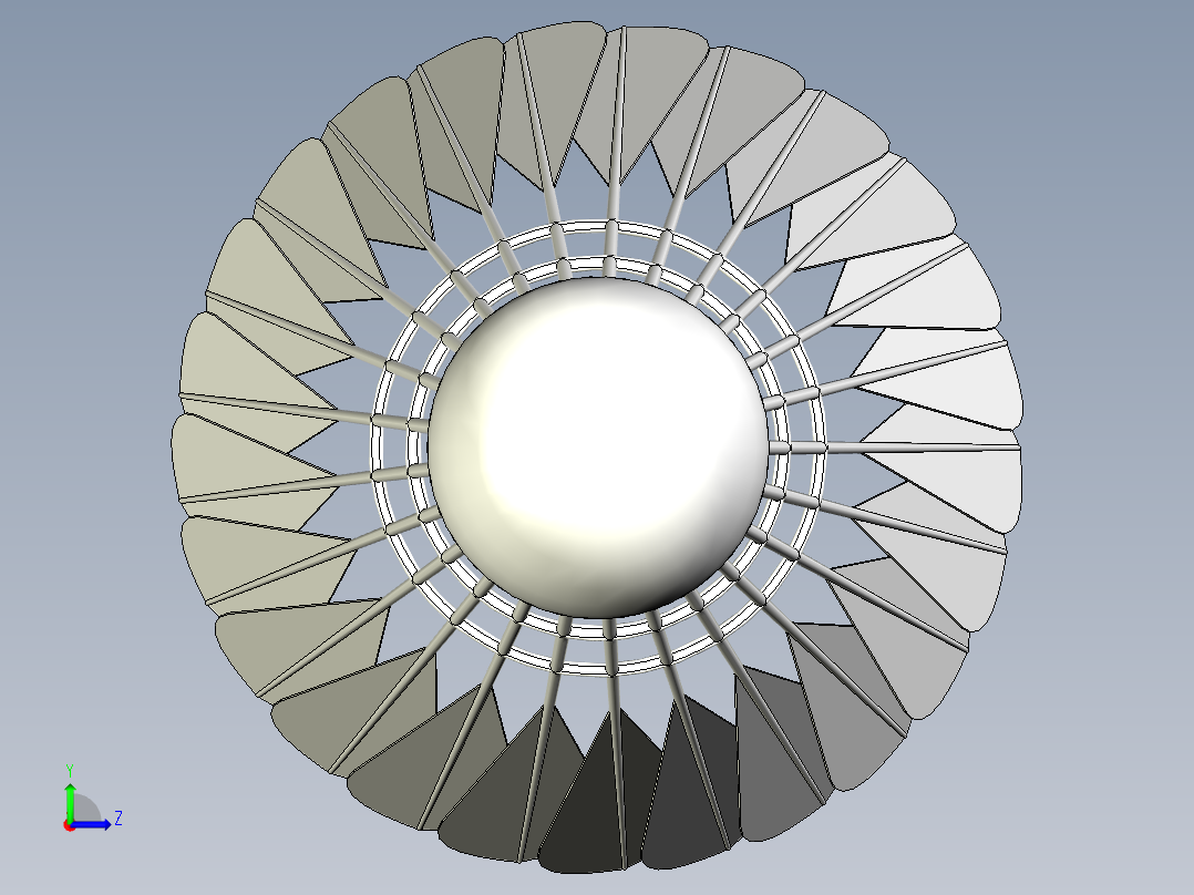 羽毛球3d模型左视图