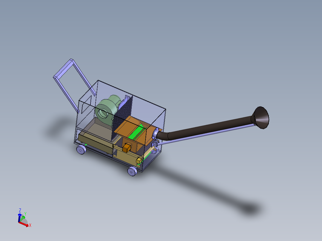气吸式小型水果收获机