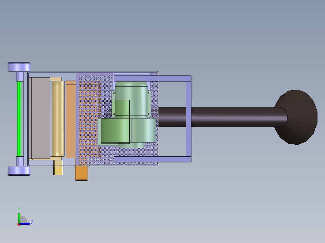 气吸式小型水果收获机左视图