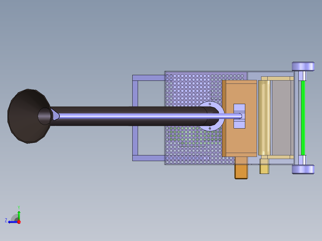 气吸式小型水果收获机右视图