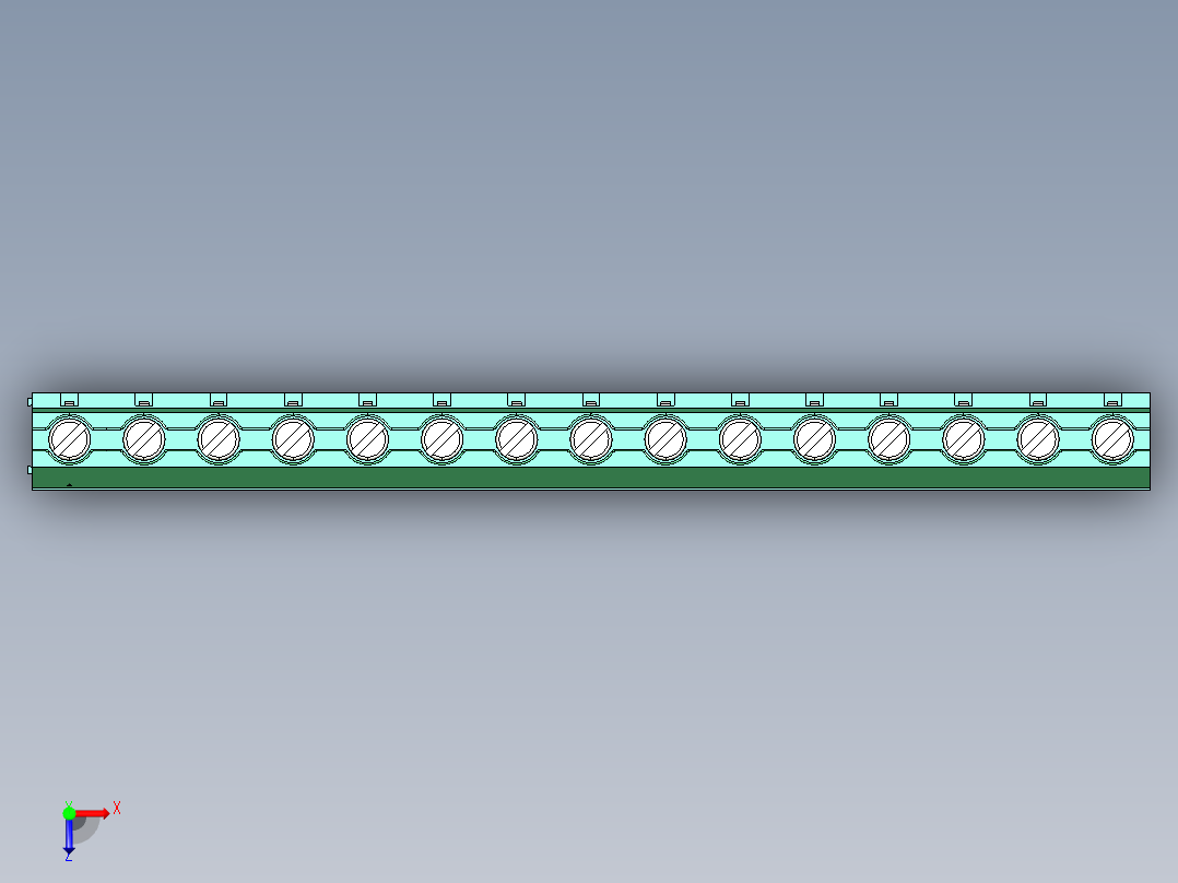 DEGSON DG636 系列 6.357.629.52mm 接线端子-DG636-9.52-15P-14-00AH俯视图