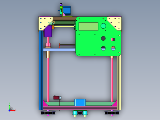 儿童手办模型桌面级3D立体打印机前视缩略图