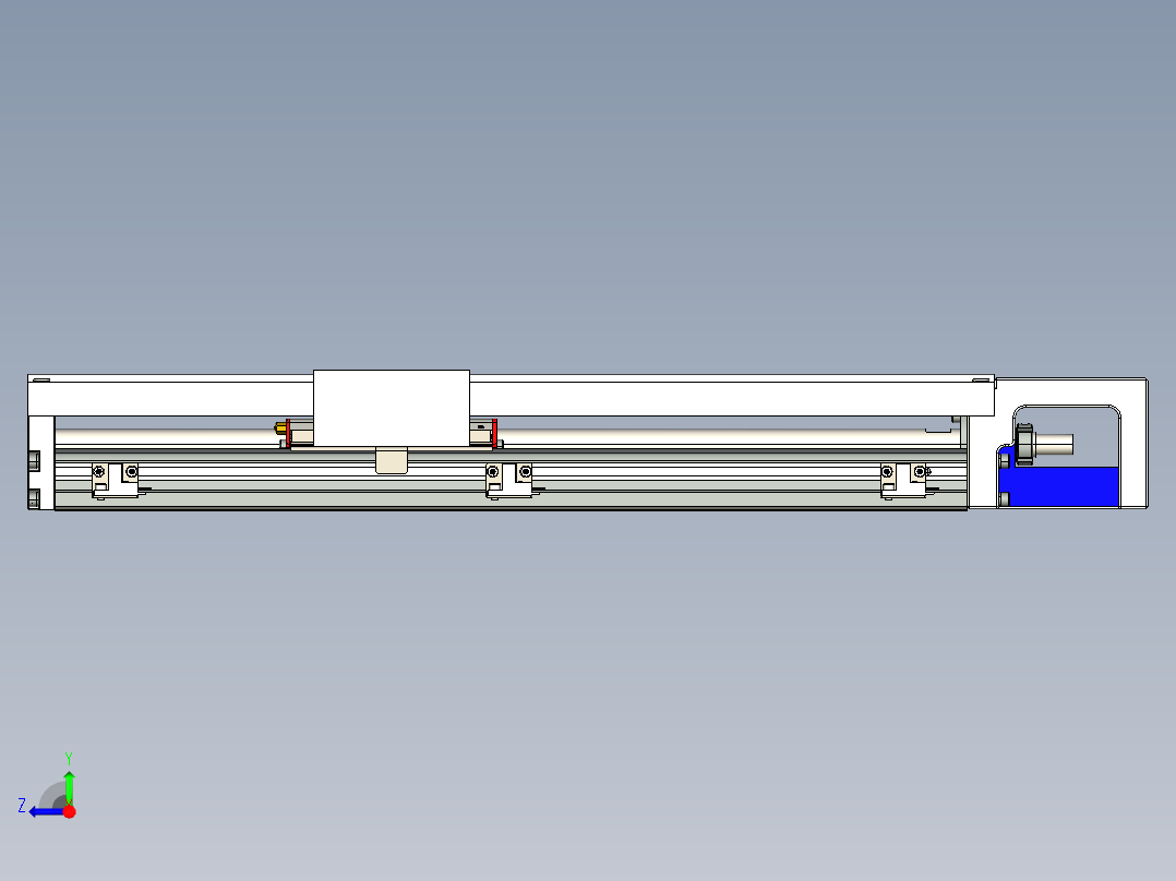 直线模组KKR86C-440A1-F0CS2_W设计图纸右视图