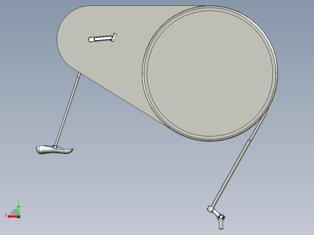 助力健身洗衣机后视图