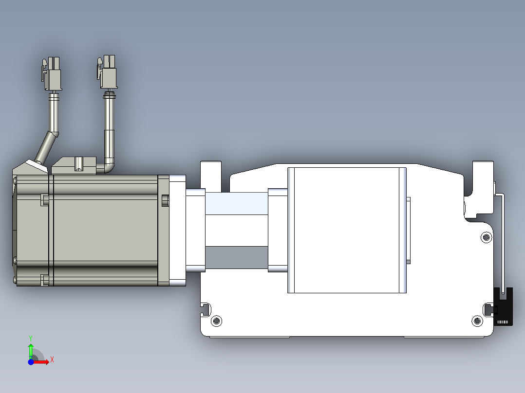 东锦同步带传动-直线滑台模组DH210B-L150-S1100-BL-P750W-C3前视图