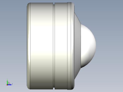 萬向滾珠03-3D多系列多零件图纸模型左视缩略图