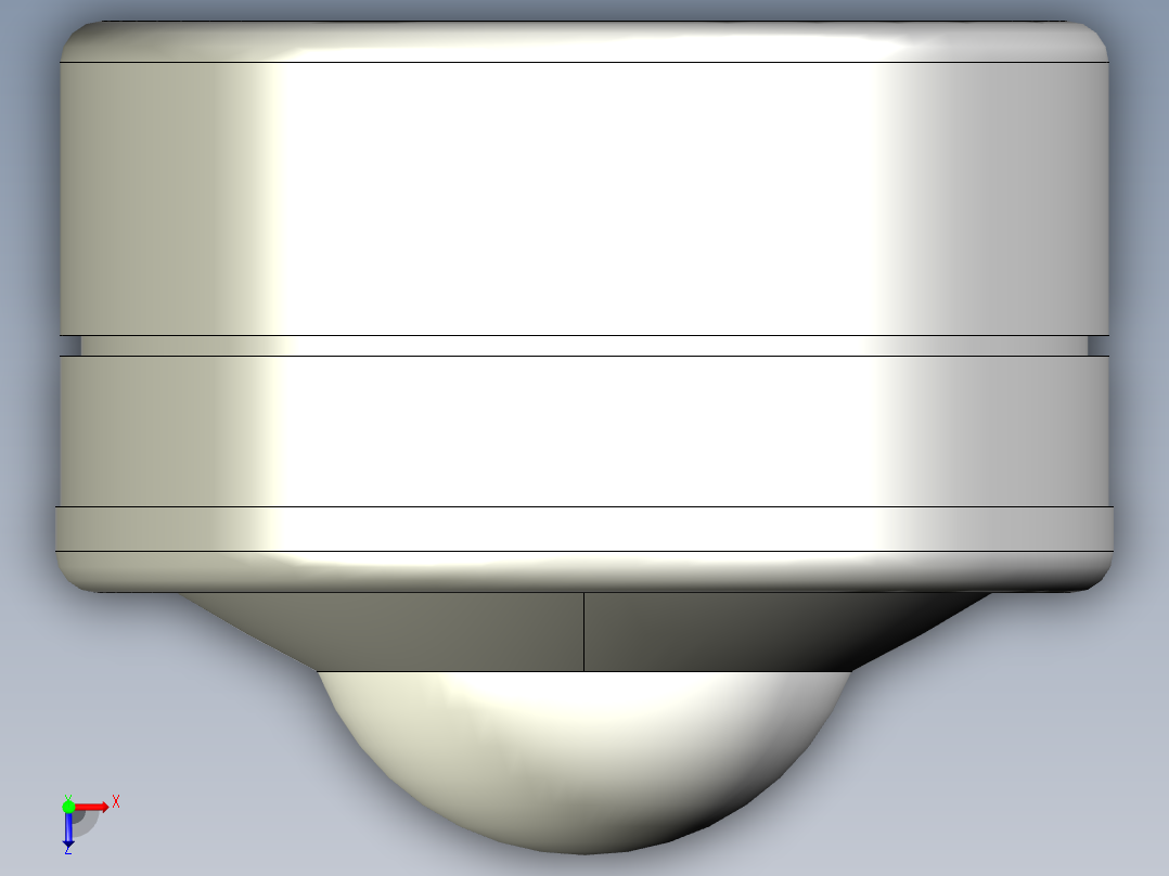 萬向滾珠03-3D多系列多零件图纸模型俯视图