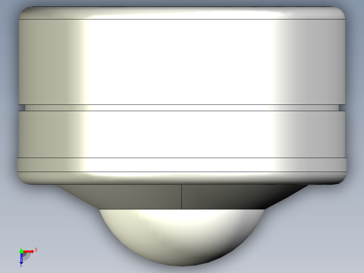 萬向滾珠03-3D多系列多零件图纸模型俯视缩略图