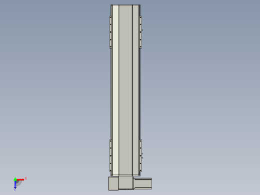 直线模组LHB21-L40-S850-LD设计图纸俯视缩略图