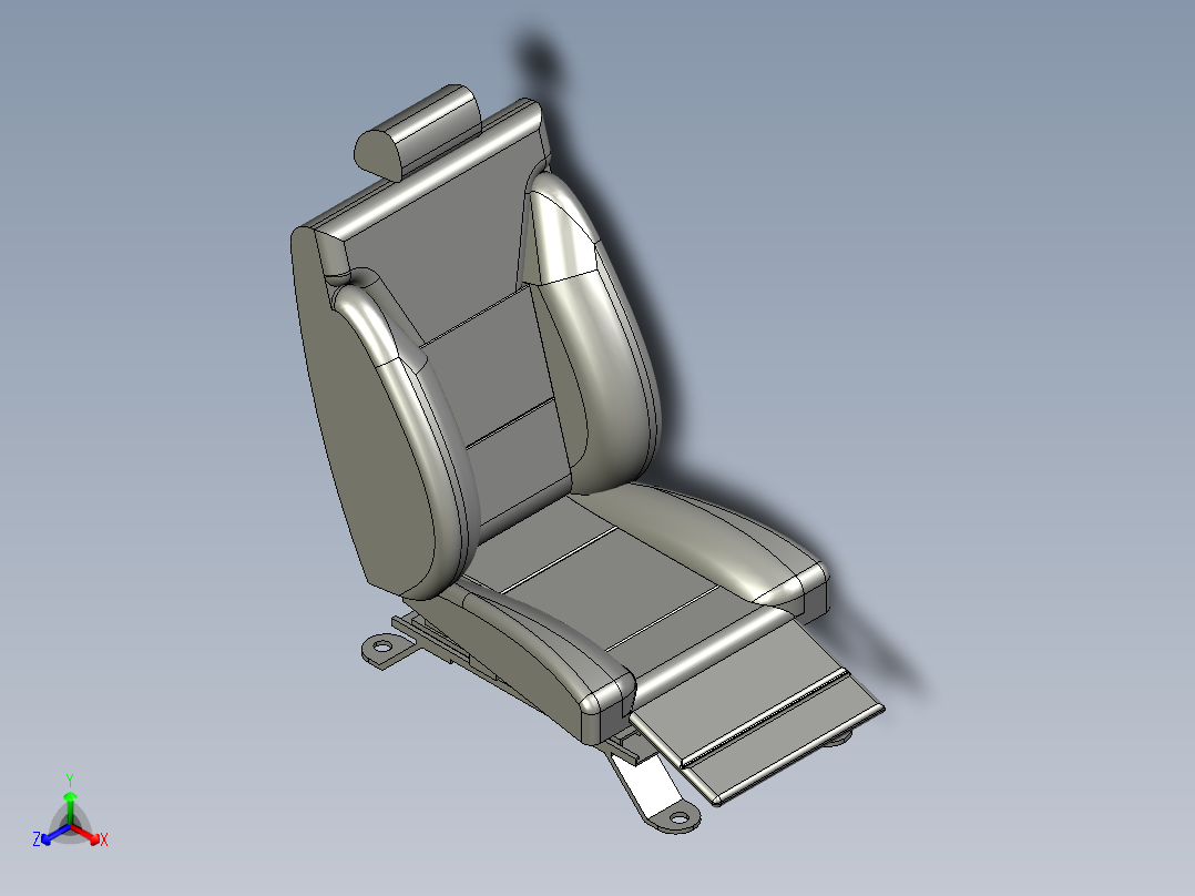 汽车座椅 (29)正等轴测图